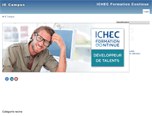 Tablet Screenshot of iecampus.ichec.be