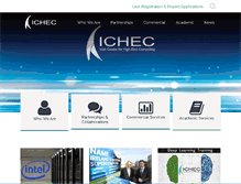 Tablet Screenshot of ichec.ie